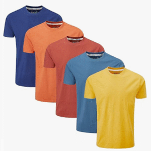 Charles Wilson Men's 5 Pack Crew Neck T-Shirt