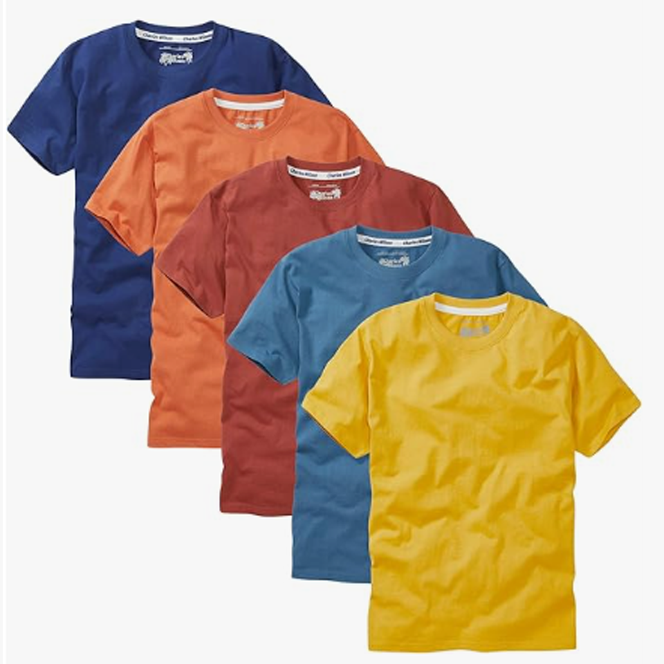 Charles Wilson Men's 5 Pack Crew Neck T-Shirt - Image 2